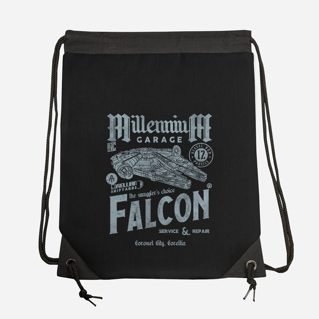 Millennium Garage-None-Drawstring-Bag-Arinesart