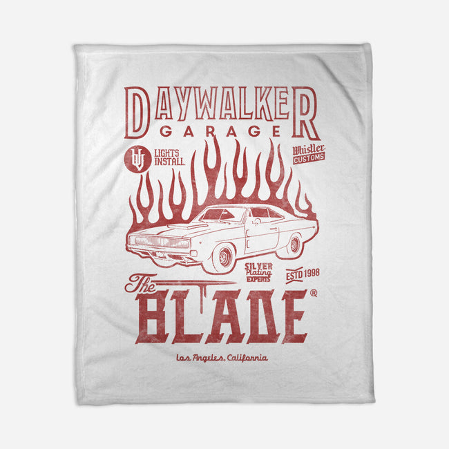 Daywalker Garage-None-Fleece-Blanket-Arinesart