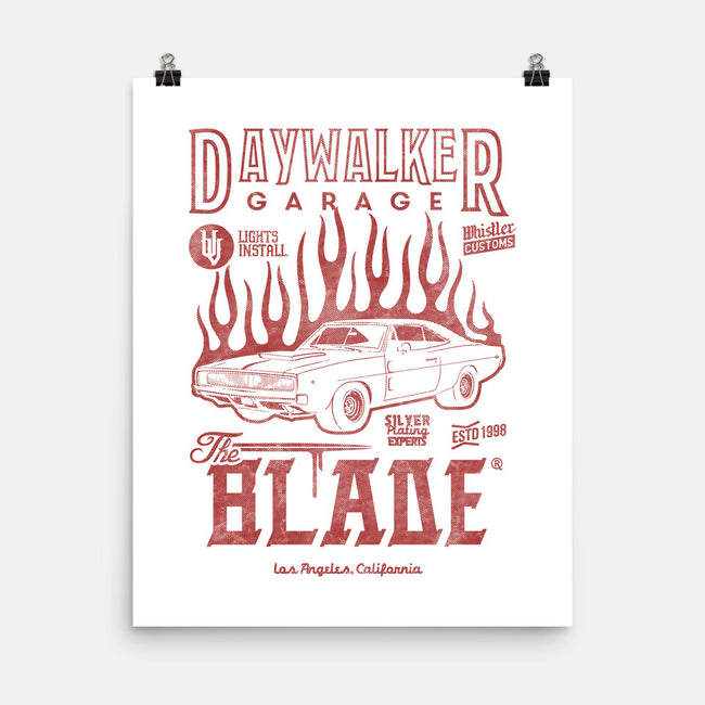 Daywalker Garage-None-Matte-Poster-Arinesart