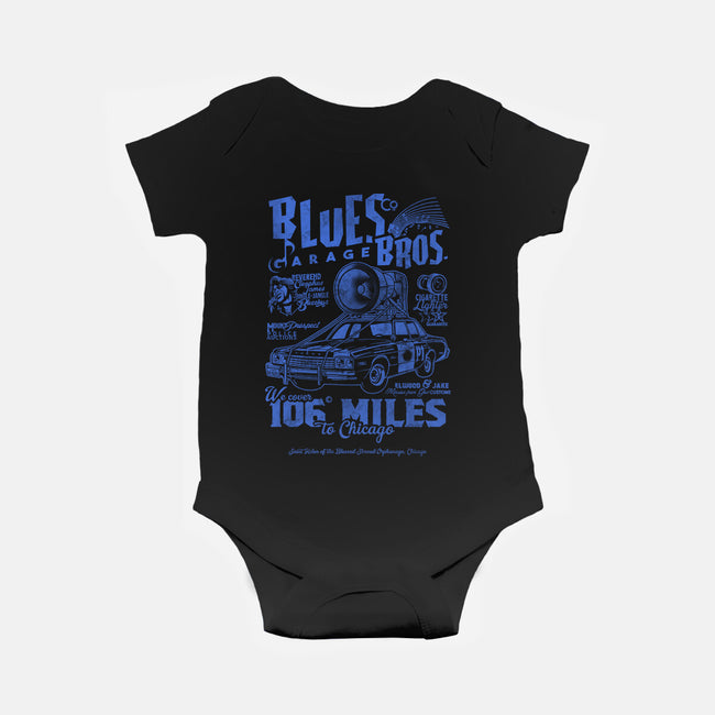 Blues Brothers Garage-Baby-Basic-Onesie-Arinesart