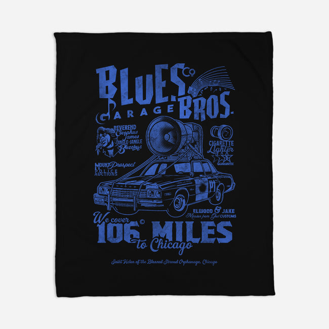 Blues Brothers Garage-None-Fleece-Blanket-Arinesart