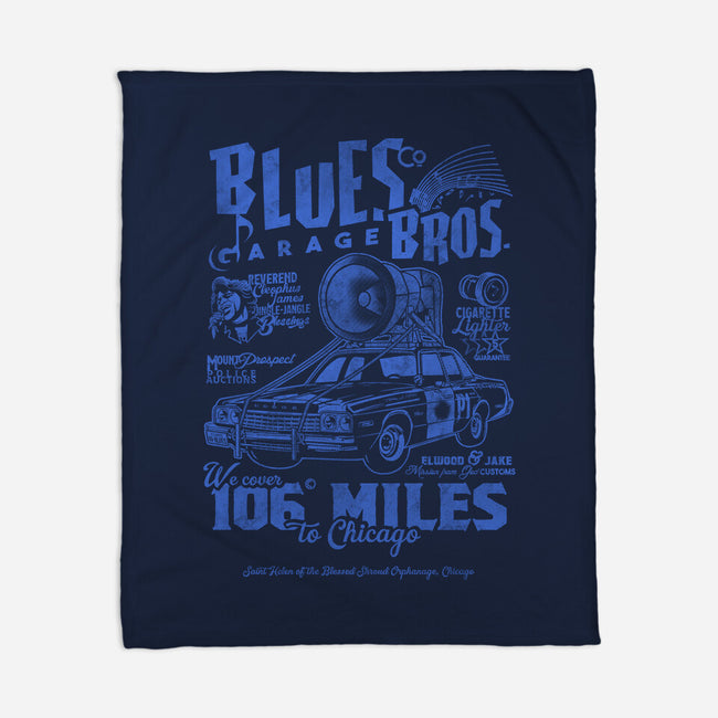 Blues Brothers Garage-None-Fleece-Blanket-Arinesart