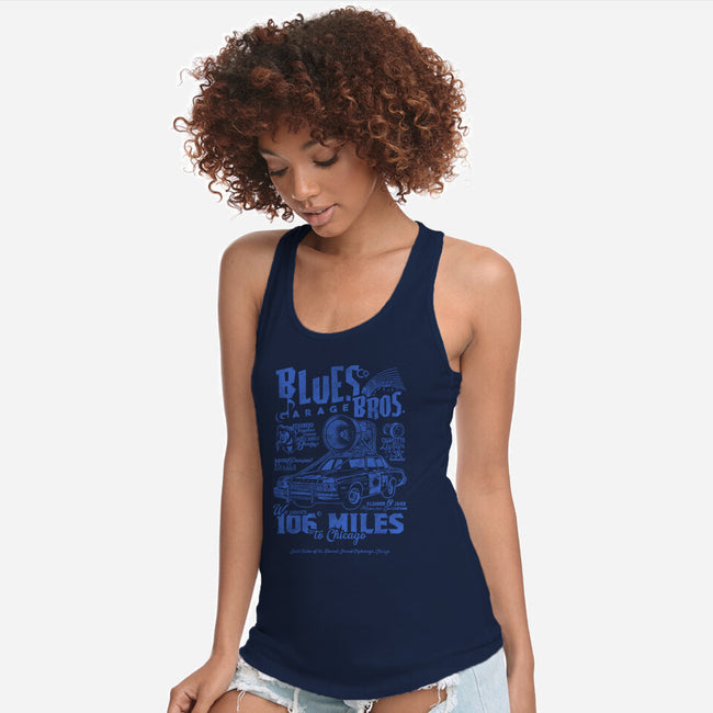 Blues Brothers Garage-Womens-Racerback-Tank-Arinesart