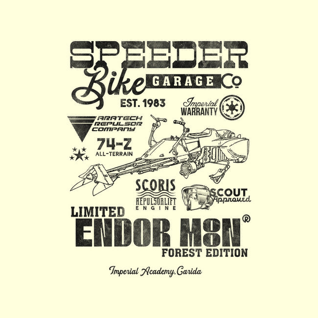 Speeder Bike Garage-None-Stretched-Canvas-Arinesart