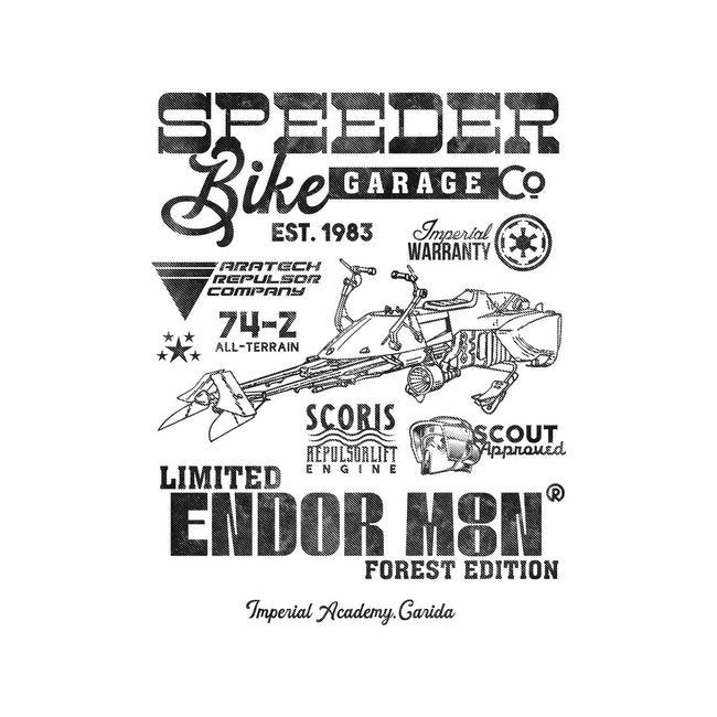 Speeder Bike Garage-Unisex-Basic-Tee-Arinesart