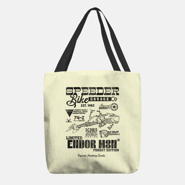 Speeder Bike Garage-None-Basic Tote-Bag-Arinesart