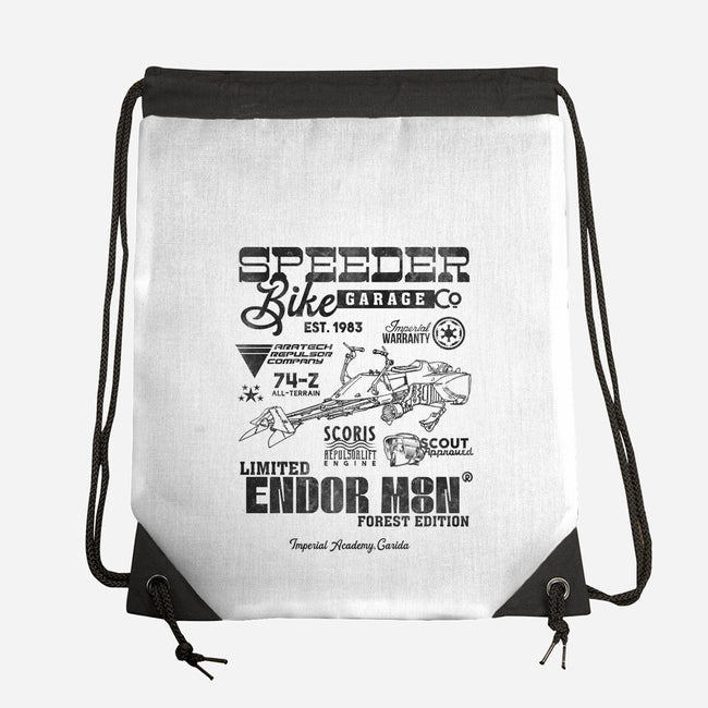 Speeder Bike Garage-None-Drawstring-Bag-Arinesart