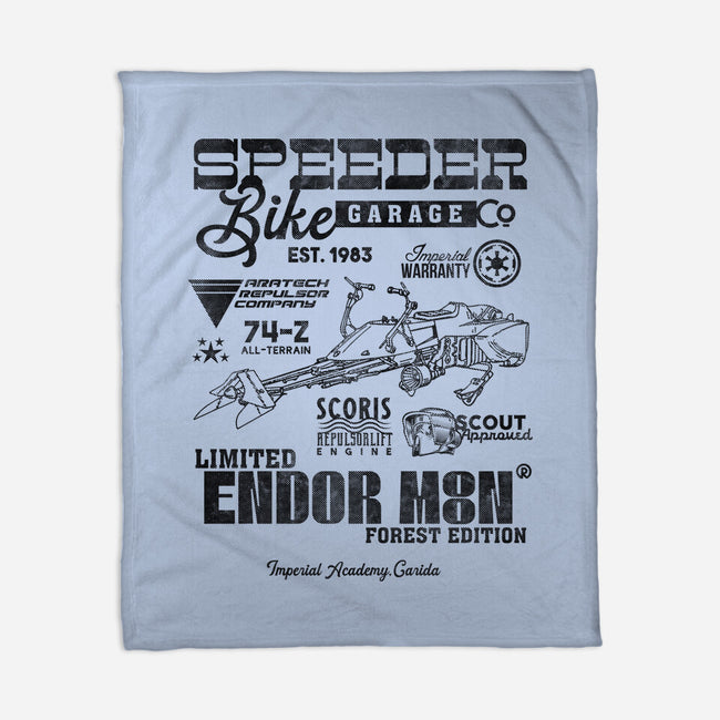 Speeder Bike Garage-None-Fleece-Blanket-Arinesart