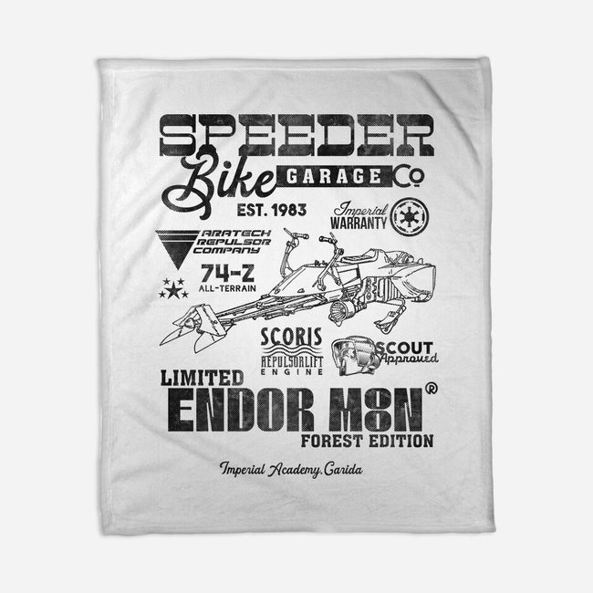 Speeder Bike Garage-None-Fleece-Blanket-Arinesart