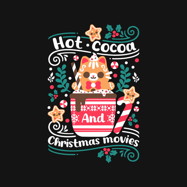 Hot Cocoa And Christmas Movies-Baby-Basic-Tee-NemiMakeit