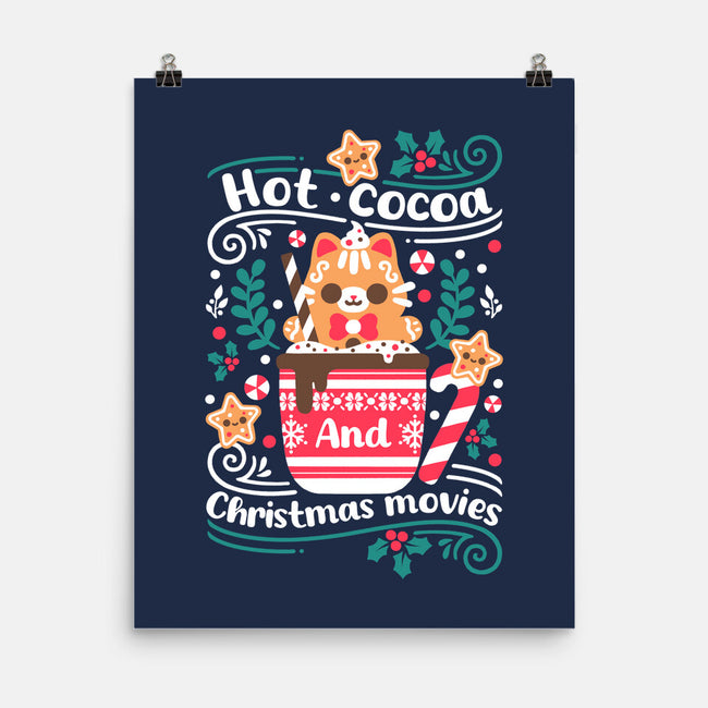 Hot Cocoa And Christmas Movies-None-Matte-Poster-NemiMakeit