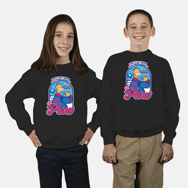 Mr. Plow-Youth-Crew Neck-Sweatshirt-SuperEdu