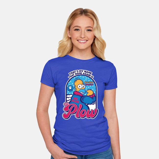 Mr. Plow-Womens-Fitted-Tee-SuperEdu