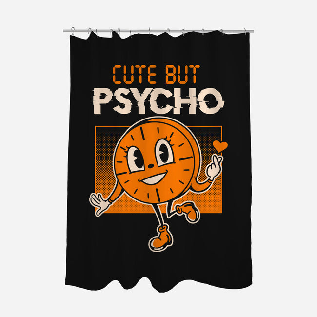 Cute But Psycho Miss Minutes-None-Polyester-Shower Curtain-tobefonseca