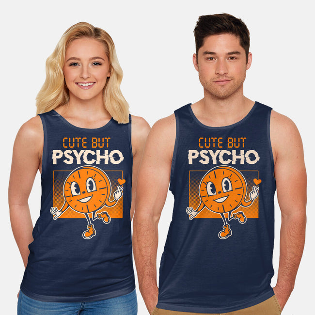 Cute But Psycho Miss Minutes-Unisex-Basic-Tank-tobefonseca