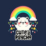 Cute But Psycho Bear-Womens-Fitted-Tee-tobefonseca