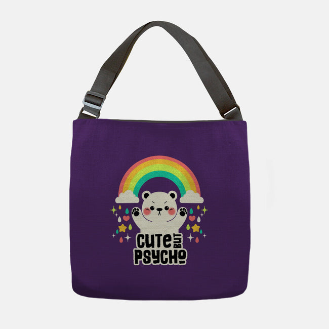 Cute But Psycho Bear-None-Adjustable Tote-Bag-tobefonseca