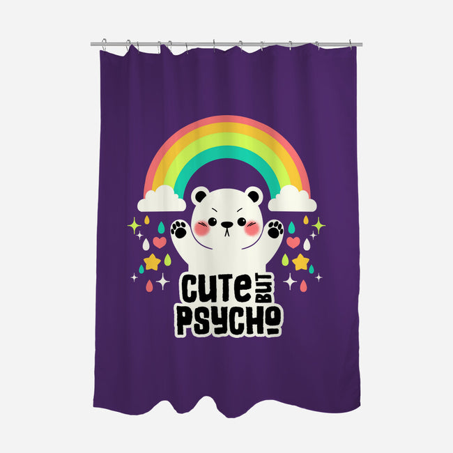 Cute But Psycho Bear-None-Polyester-Shower Curtain-tobefonseca