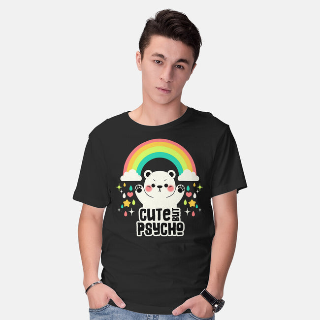 Cute But Psycho Bear-Mens-Basic-Tee-tobefonseca