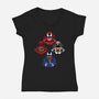 Symbiotes Rhapsody-Womens-V-Neck-Tee-joerawks