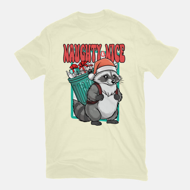 Naughty And Nice Santa-Mens-Basic-Tee-palmstreet