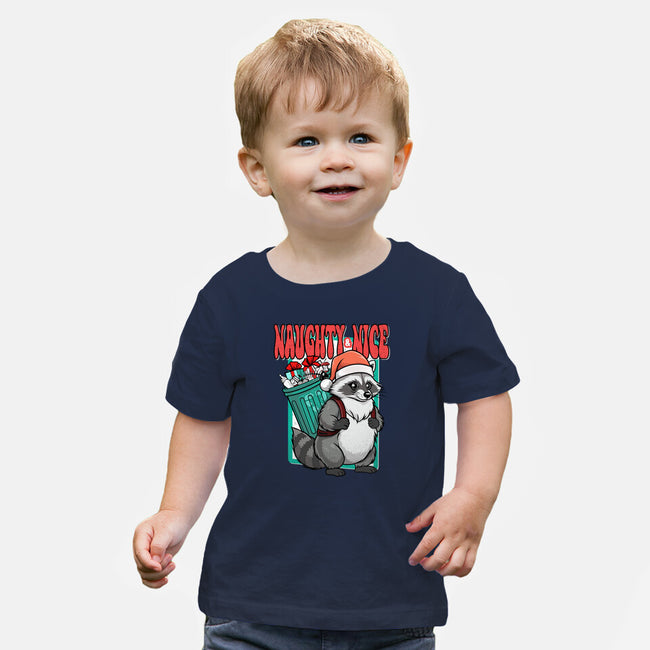 Naughty And Nice Santa-Baby-Basic-Tee-palmstreet