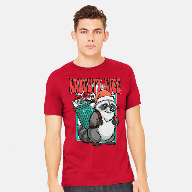 Naughty And Nice Santa-Mens-Heavyweight-Tee-palmstreet