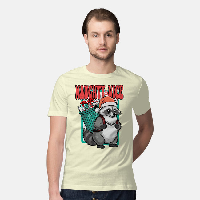 Naughty And Nice Santa-Mens-Premium-Tee-palmstreet