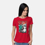 Naughty And Nice Santa-Womens-Basic-Tee-palmstreet