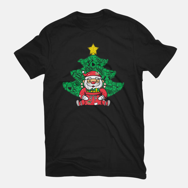 Doodle Claus-Womens-Basic-Tee-krisren28