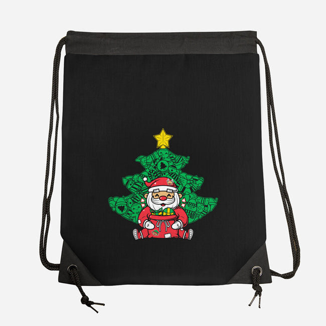 Doodle Claus-None-Drawstring-Bag-krisren28