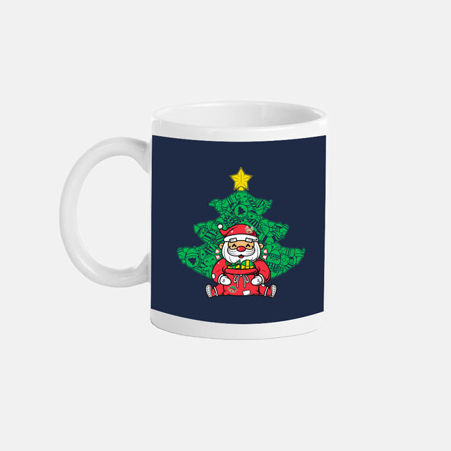 Doodle Claus-None-Mug-Drinkware-krisren28