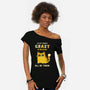 Crazy Is Relative-Womens-Off Shoulder-Tee-kg07