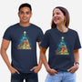 Christmas Tree Dinosaurs-Unisex-Basic-Tee-Vallina84