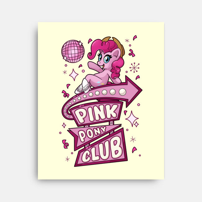 Pinkie Pony Club-None-Stretched-Canvas-ChristaDoodles