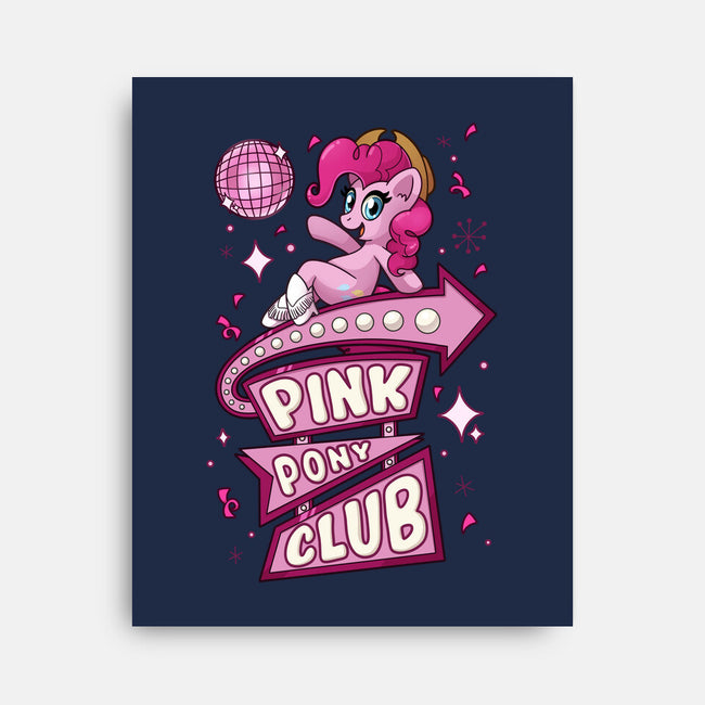 Pinkie Pony Club-None-Stretched-Canvas-ChristaDoodles