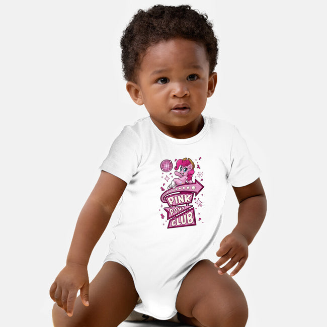 Pinkie Pony Club-Baby-Basic-Onesie-ChristaDoodles