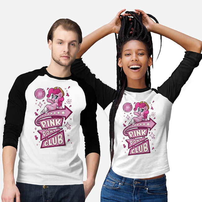 Pinkie Pony Club-Unisex-Baseball-Tee-ChristaDoodles