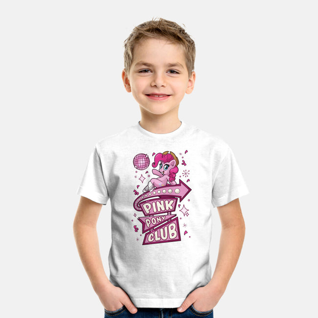 Pinkie Pony Club-Youth-Basic-Tee-ChristaDoodles