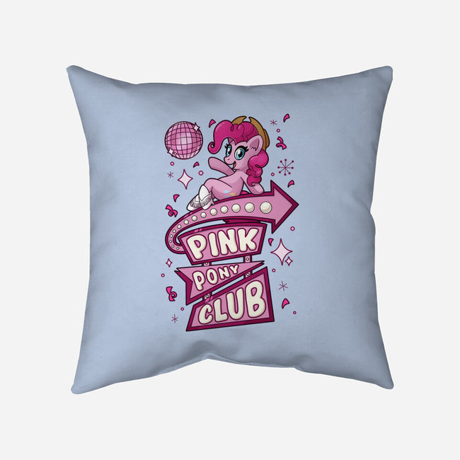 Pinkie Pony Club-None-Removable Cover w Insert-Throw Pillow-ChristaDoodles