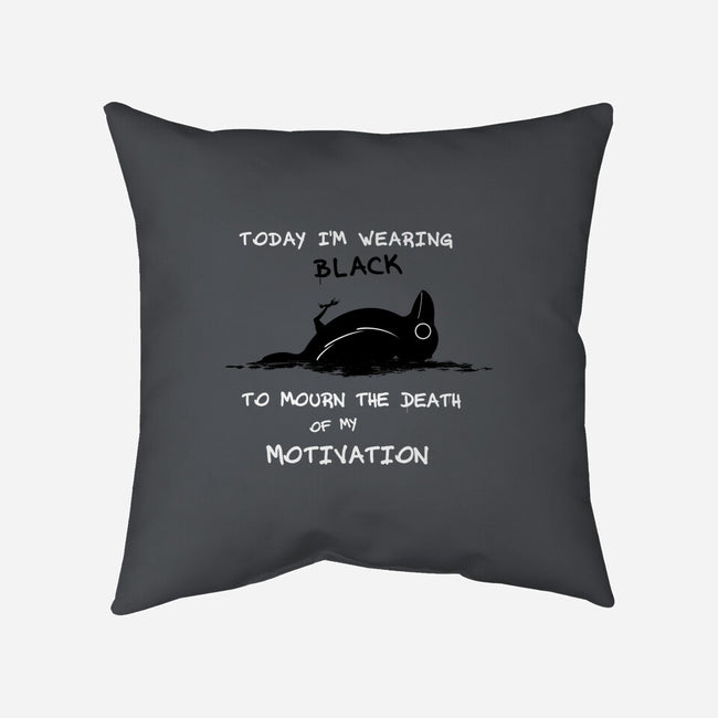 Today I'm Wearing Black-None-Removable Cover w Insert-Throw Pillow-Mattania