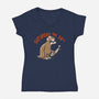 Saturday The 14th-Womens-V-Neck-Tee-worlddominationforcats