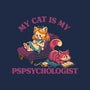 My Cat Is My Pspsychologist-Unisex-Basic-Tee-worlddominationforcats