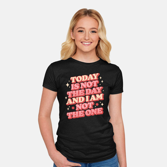 I Am Not The One-Womens-Fitted-Tee-koalastudio