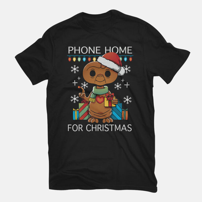 Phone Home For Christmas-Mens-Heavyweight-Tee-Vallina84