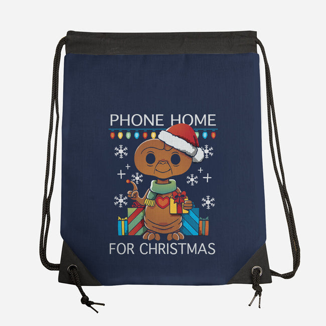 Phone Home For Christmas-None-Drawstring-Bag-Vallina84