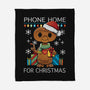 Phone Home For Christmas-None-Fleece-Blanket-Vallina84