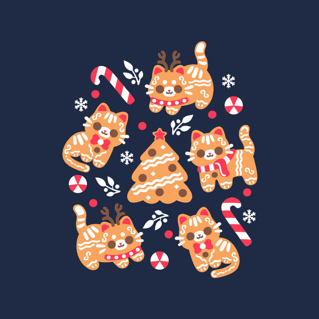 Gingerbread Cats-Womens-Basic-Tee-NemiMakeit