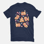 Gingerbread Cats-Womens-Basic-Tee-NemiMakeit