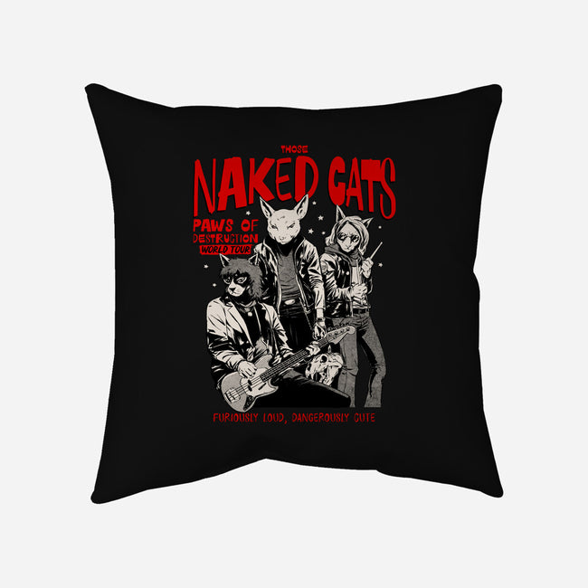 Those Naked Cats-None-Removable Cover w Insert-Throw Pillow-Hafaell